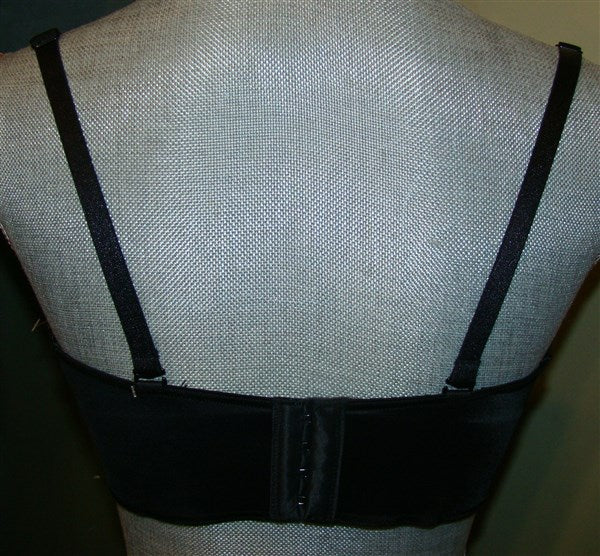 NWT Lilyette 36DD Strapless Convertible Full Figure Bra 929 Black #90342