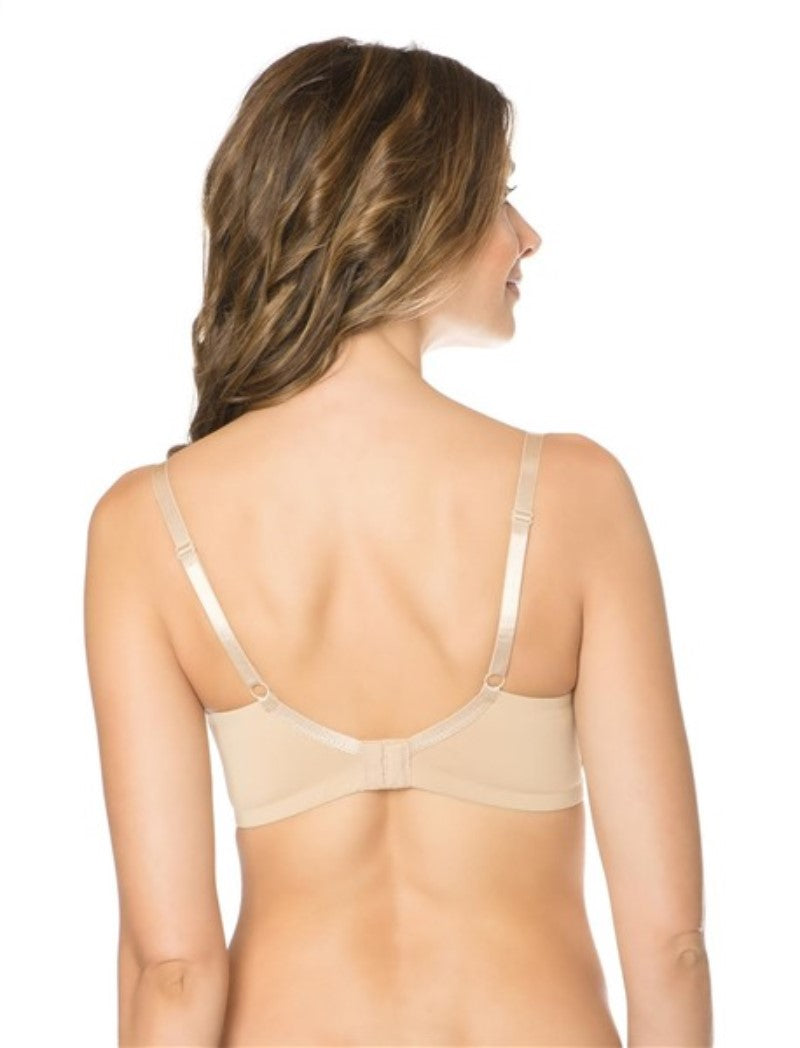 NWT Motherhood 40D Maternity Wireless Full Coverage Nursing Bra Beige 90344
