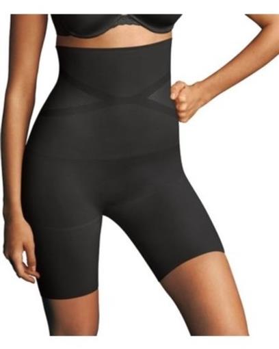 NEw Maidenform M Slim Waisters Thigh Slimmer DM2550 Black #90597