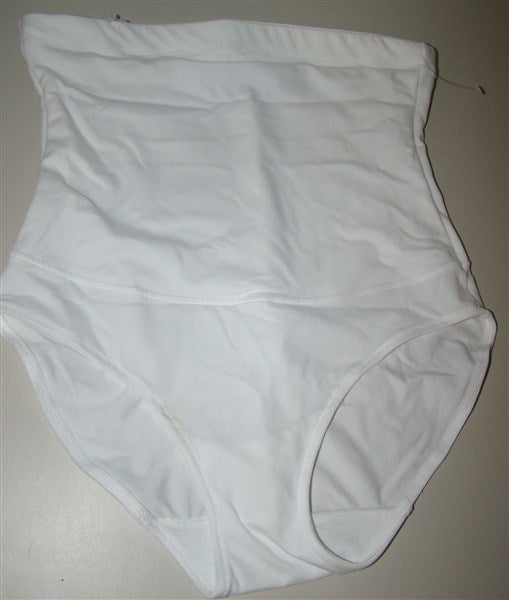 NEw Flexees Fat Free Dressing Hi Waist Brief Panty Shaper 1854 XL White #90639