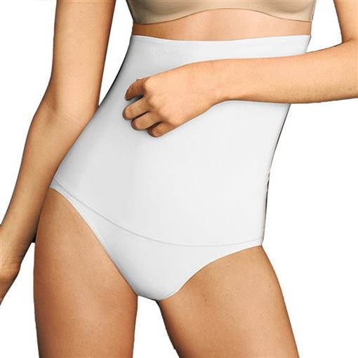 NEw Flexees Fat Free Dressing Hi Waist Brief Panty Shaper 1854 XL White #90639