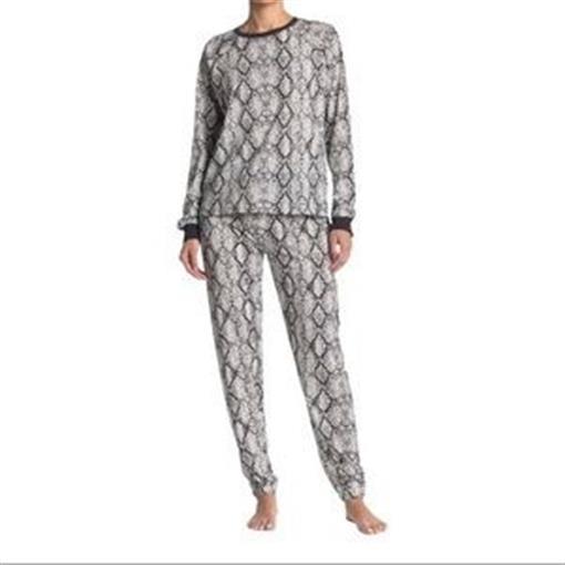 NWT Cozy Zoe L Long Sleeve Snake Skin Printed Pajama Set 92147
