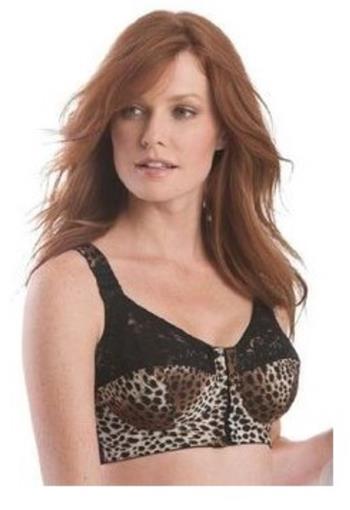 NEW Comfort Choice Cheetah Lace 42D Posture Support Soft Cup Bra #93916
