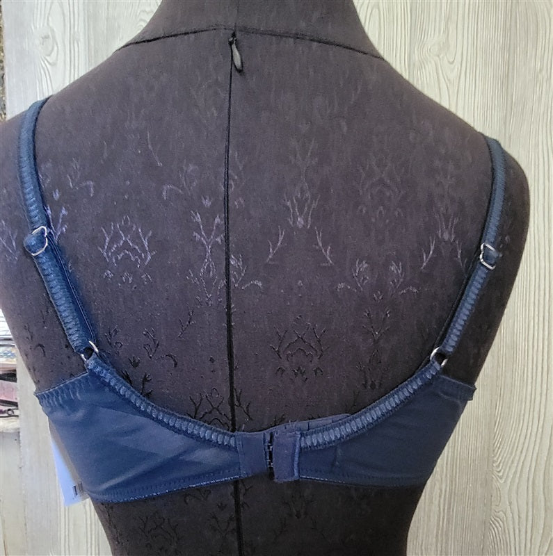 NEW Chantelle 38B Champs Elysees Full Cup Bra-2601 Blue 93981