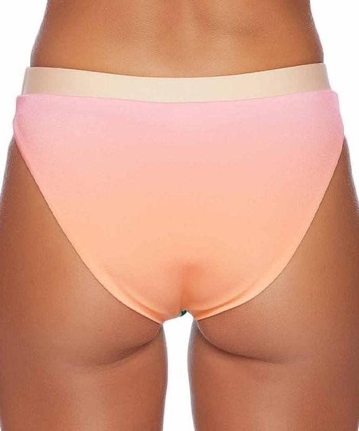NWT Reef S/M High Waist Teen Spirit Peach Ombre Pearl Studded Bikini 2 Pc 94054
