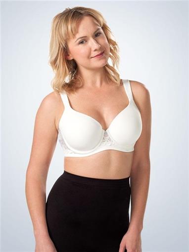 NEW Leading Lady 42D Balconette Contour Underwire Bra 5214 White Lace #94541