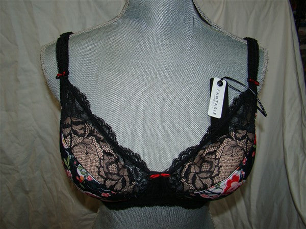 NWT Fantasie 32G Clementine Underwired Plunge Bra FL9181 Floral 95351