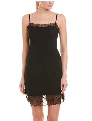 NWT Commando S Classic Slip Chemise with Lace SL148 Black 95404
