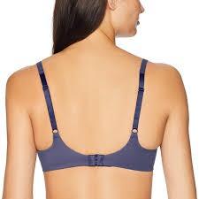 NWOT Wacoal 34C How Perfect Soft Cup Bra 852189 NAVY Blue 96550