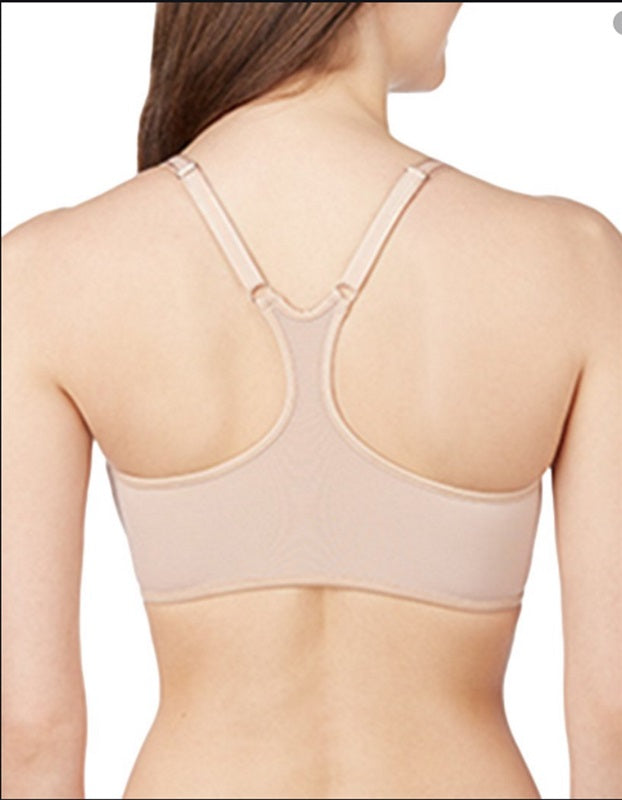 NWT Le Mystere 34G Sheer Illusion Racerback Underwire Bra 6684 Beige #96565