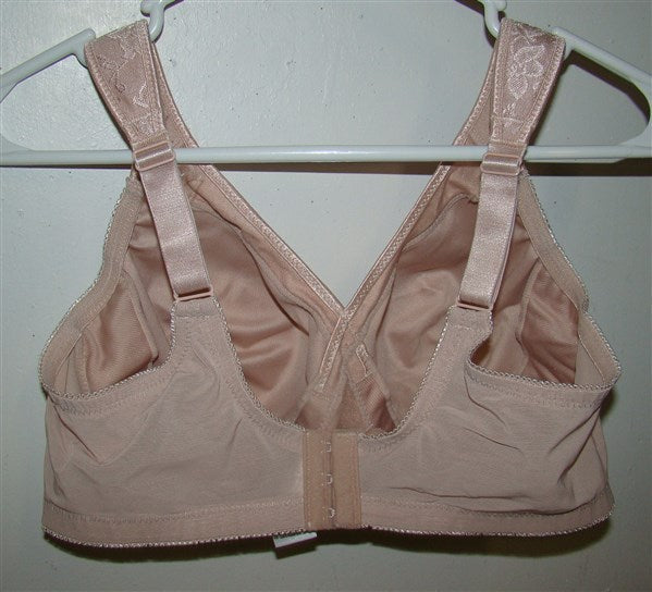 NEW Glamorise 38F Magic Lift Seamless Support T-Shirt Bra 1070 Beige #96670