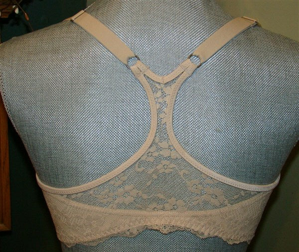 NWPT Maidenform 32C Pure Genius Extra Coverage Racer-Back Bra 7112 Beige #96740