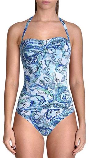 NWOT Ralph Lauren 10 Fiesta Paisley Twist Bandeau Underwire Mio 1Pc 96972