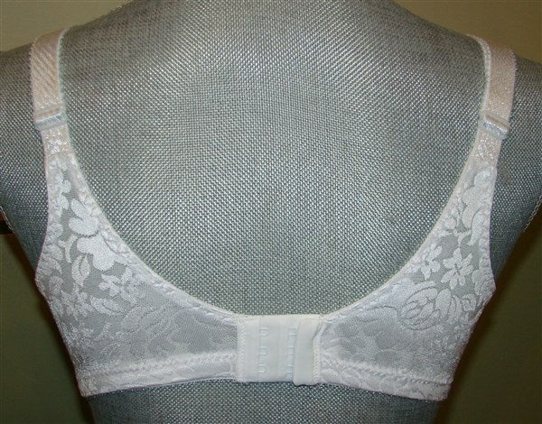 NEW Bali Double Support Spa Closure Bra 3372 White 40C #97036