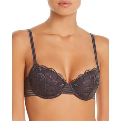 New Heidi Klum 34D Carnation Desires Shale Gray H23-1517 97279