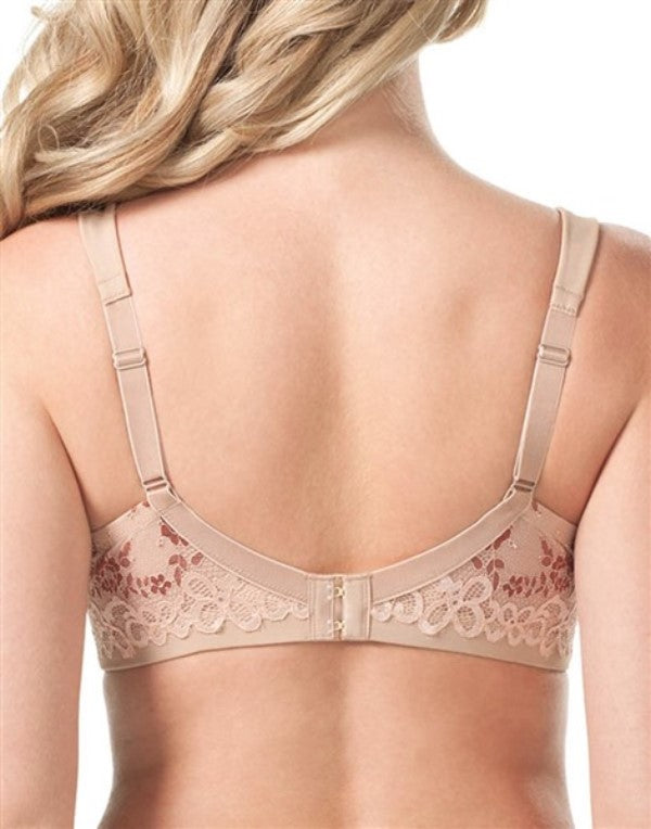 NWOT Leading Lady 48D Balconette Contour Underwire Bra 5214 Beige Lace 97301