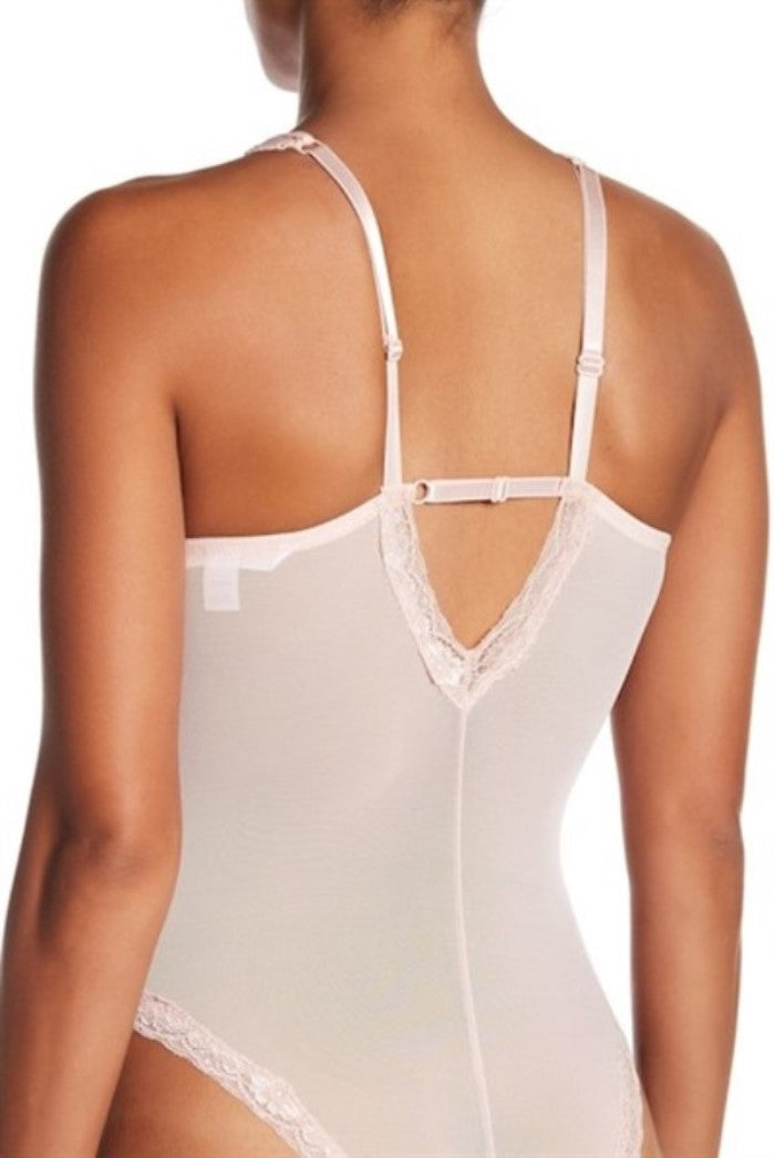 New Flora Nikrooz XL Sleepwear Mesh Lace Bodysuit T80561 Pink #97329
