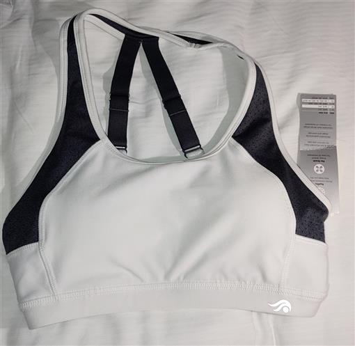 NWT IDEOLOGY Mid Impact Sports Bra XXL White 97605