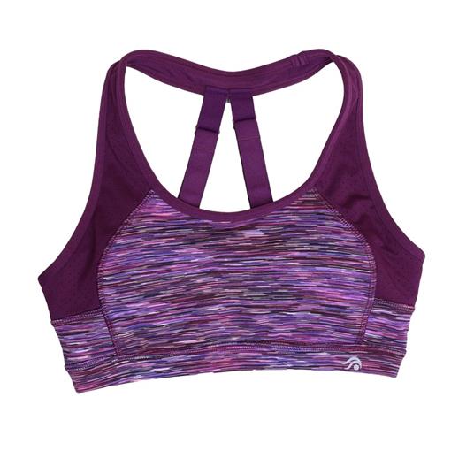 NWT IDEOLOGY Mid Impact Sports Bra XXL Purple 97608