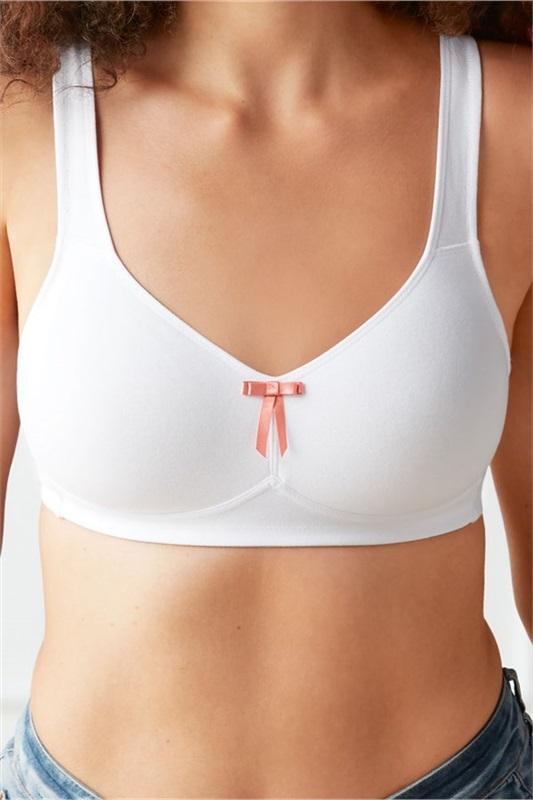 NWOT Amoena 34C Lee Wire-Free Bra 44540 White 97653