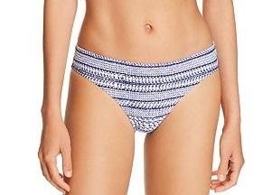 NWT Splendid Nautical By Nature M High-Waisted Cheeky Bikini Swim Bottoms #97730