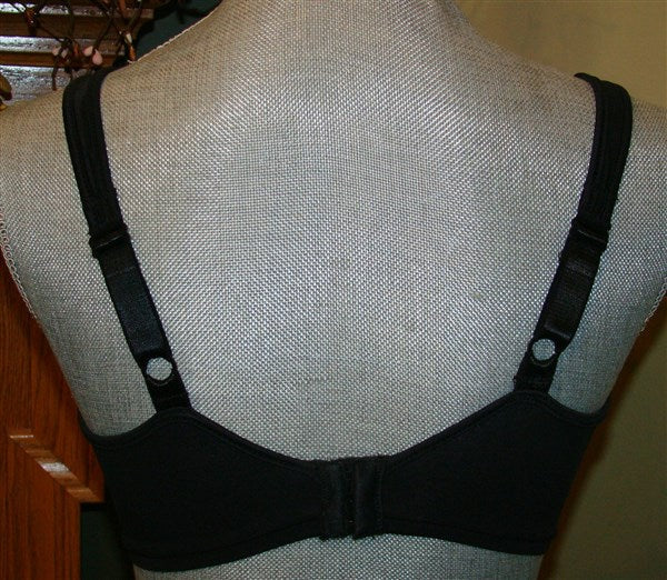 NWOT Bali 42C Passion for Comfort Underwire Bra 3383 Black #97834