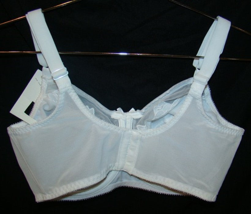 NEW Bali Flower Full Coverage 2 Part Bra 0180 White 40C #98003