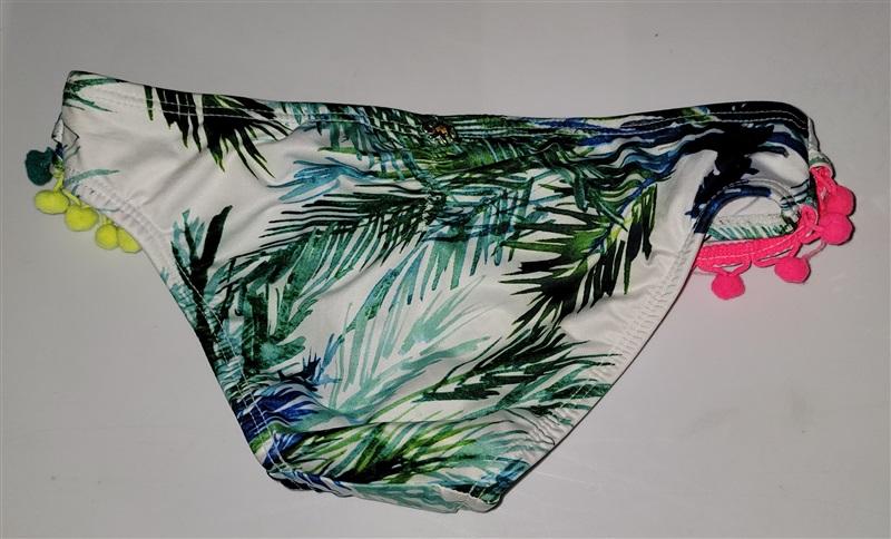 NWOT PIlyq 8 Girls Palms Pom Pom Bikini Bottom 98340