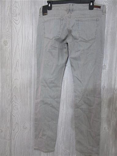 NWT Express 6 Zelda Skinny Jeans Cream Blue Striped 98374