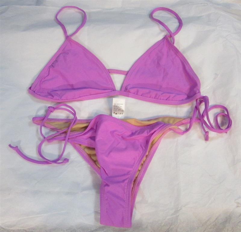 NWOT Barefoot Miss of California S Purple Teeny Tiny String Bikini 98495