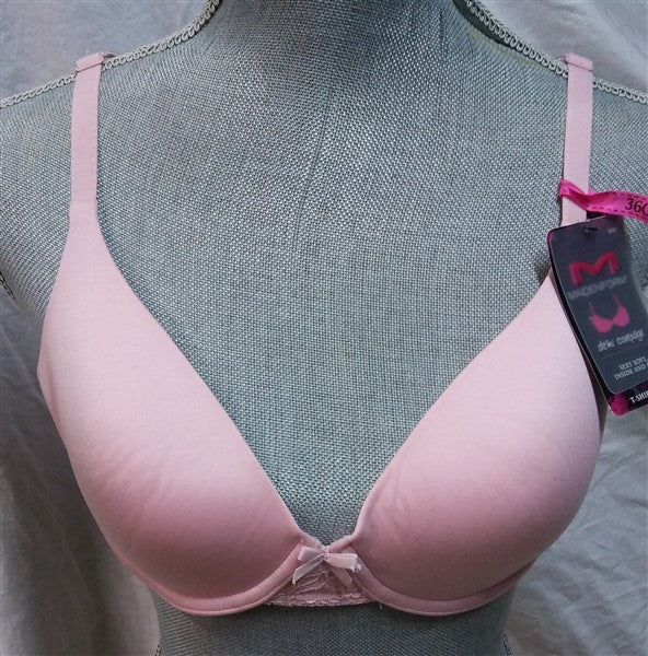 NWOT Maidenform 38B Comfort Devotion Embellished Demi Bra 9441 Pink #98761