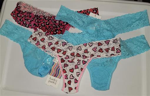 NWT Hanky Panky 5pr Signature Lace Low Rise Thong Underwear 98827
