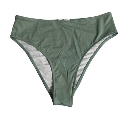 NWOT We Wore What Olive M Solid High-Waisted Bikini Swim Bottom #98951