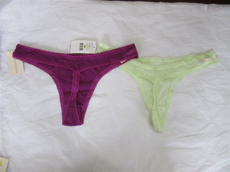 NEW 2 OnGossamer Hip Thong Mesh Underwear Sz M/L 3512 #99905
