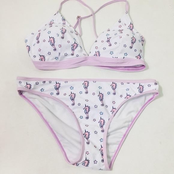 NWT Undercurrent L SEAHORSE & STAR Bikini 2pc Swimsuit 99280