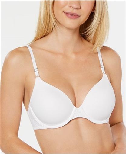 NWOt Maidenform 34B One Fab Underwire Demi Push Up Bra White 0972xj #99307