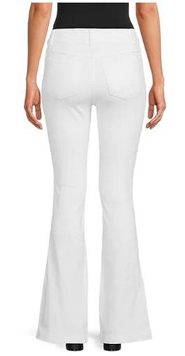 NWT Spanx L Flare Leg High Rise Stretch Jeans 20349 White 99438