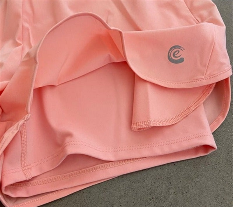 NWT Calme Johnny Was XL Elements Running Shorts Peach 99930