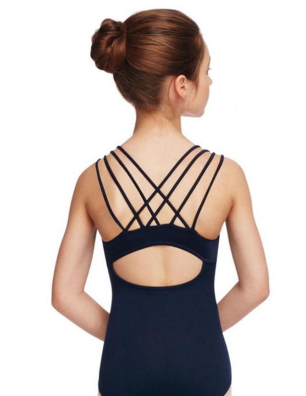 NWOt CAPEZIO XL Harmony Leotard with Striking Back 10812C Blue #81273