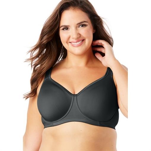 NWOt Comfort Choice Underwire Unlined Black Bra 40B #82953