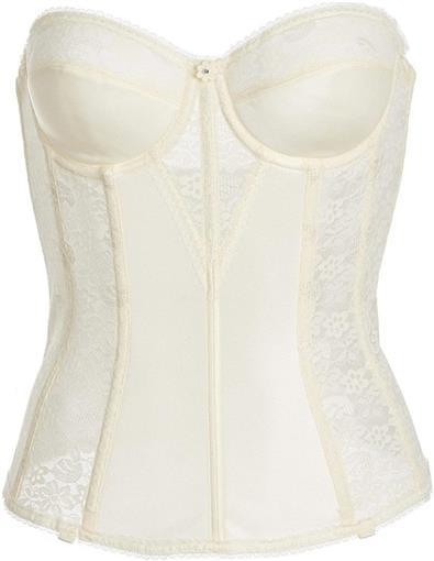 NEW DOMINIQUE STRAPLESS CORSET 42DD Underwire Bustier 8500 Ivory #82922