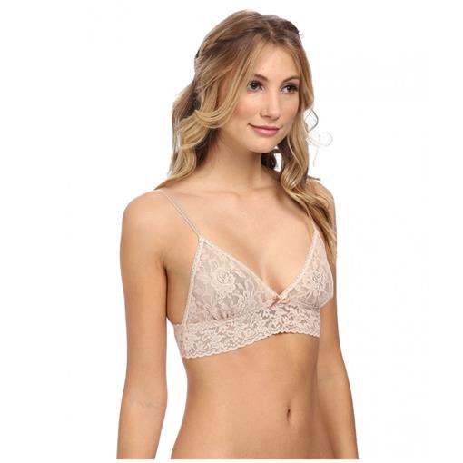 NEW Hanky Panky Signature Lace Triangle Bralette Beige Small #86947