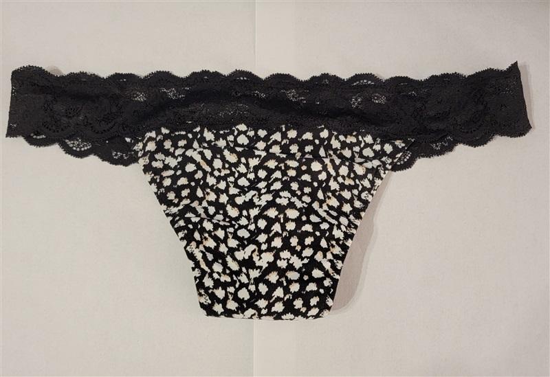 NEW Cosabella Plus 1X Hanna Lace & Cotton Thong Underwear 1pr Cheetah #84784