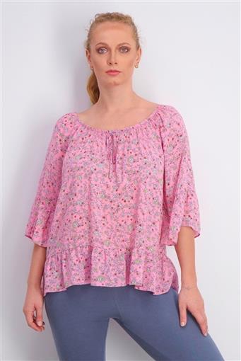 New Kensie M Pink Floral Lightweight Wear 2 Ways Off Shoulder Lounge Top #84802