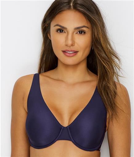 NEW Le Mystere 32DD Infinite Comfort T-Shirt Underwire Bra 4138 Blue #83440