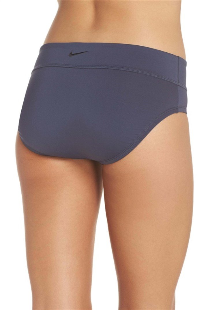 New Nike Women Core Hipster Full Bikini Swimsuit Bottom Thunder Blue XL #86169