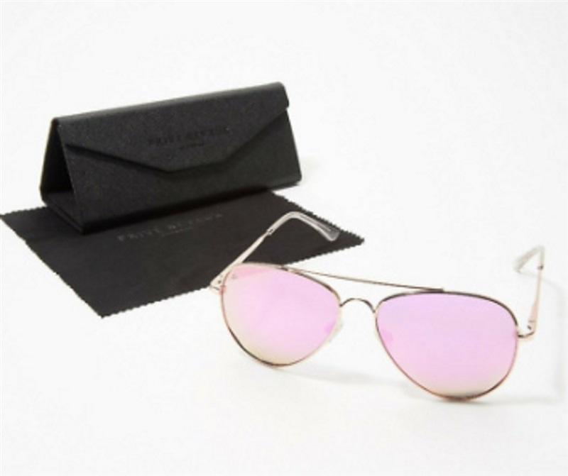 Prive Revaux Showstopper Aviator Polarized Sunglasses Rose Gold #77965