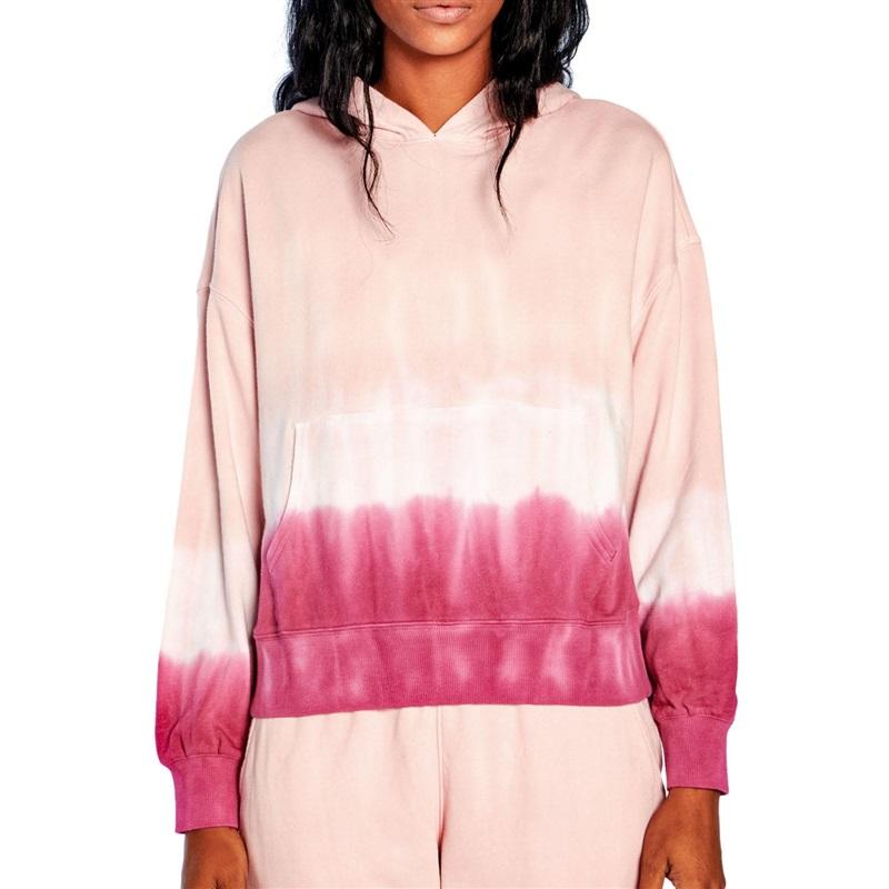 NWT Wildfox L PINK Tye Dye Hoodie & Sweatpants Lounge Wear Set #87499