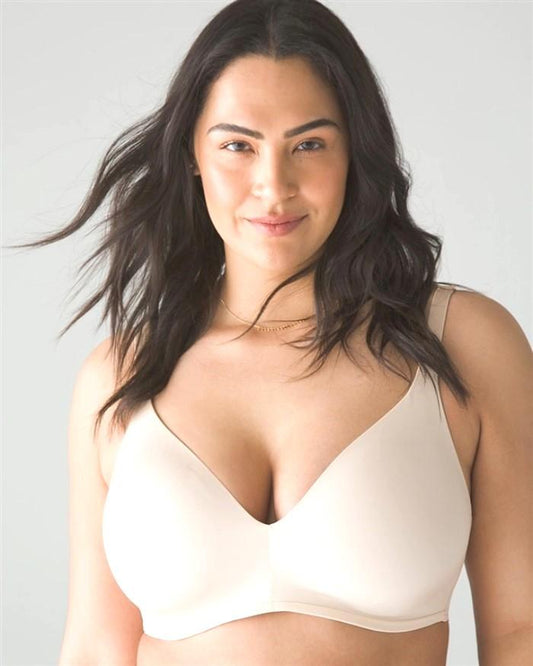 NWOT Soma 38DD Vanishing Back Wireless Full Coverage Bra Ivory #100066