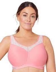 NWOT Glamorise 38C Underwire High Impact Sports Bra 9066 Pink 100110